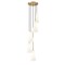 Z-Lite Farrell 5 Light Chandelier, 12in. W x 13.75in. H, Modern Gold 3043P7-5R-MGLD - alternate 1